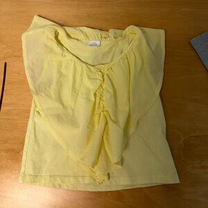 Zara Kids Girls Yellow Sleeveless Top  Size 11-12 In Great Shape!